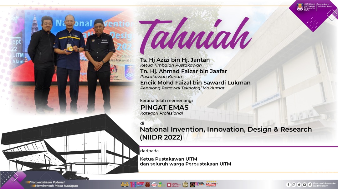 Tahniah PTAR. Sistem MyKM Tuai Emas